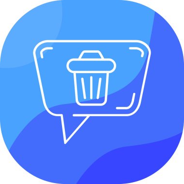 Vektör çizim çöp tenekesi simgesine