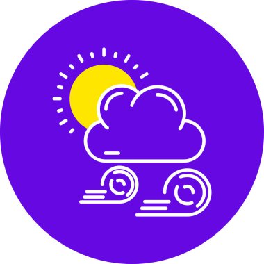 Bulut. Web simgesi basit illüstrasyon