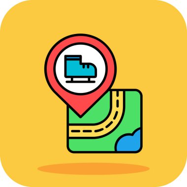 konum haritası vektör illüstrasyonu