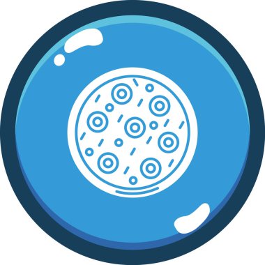 pizza. Web simgesi basit illüstrasyon