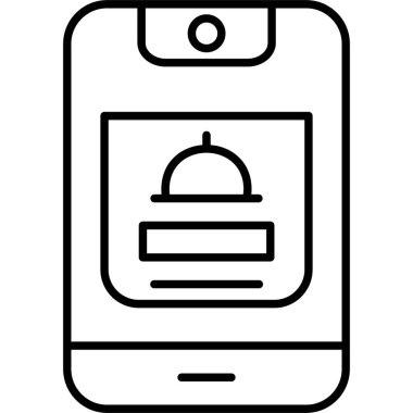 akıllı telefon simgesi vektör illüstrasyonu