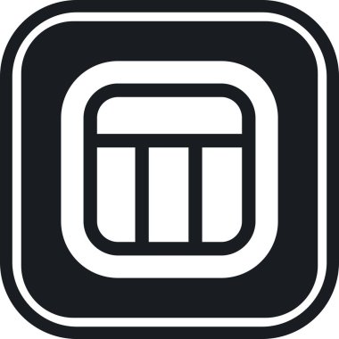 Bir bina simgesinin vektör illüstrasyonu