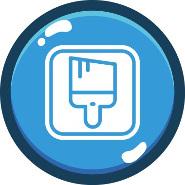 Düz bir biçimin sembolünü gösteren dur sembollü mavi bir dairenin simgesi.