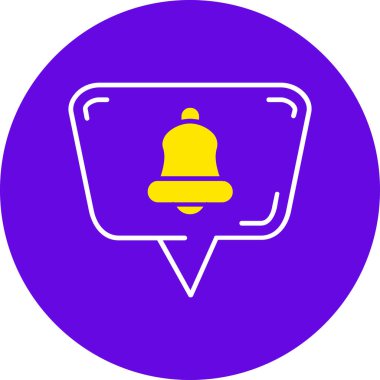 Sohbet simgesinin vektör illüstrasyonu