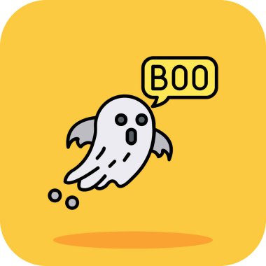 Mutlu Cadılar Bayramı simgesi. Vektör çizim