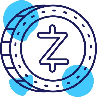 Bozuk para zzcoin zzz simgesi