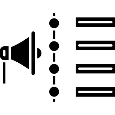 dış hat biçiminde ses hoparlörü simgesi