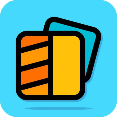 Bir kitap simgesinin vektör illüstrasyonu