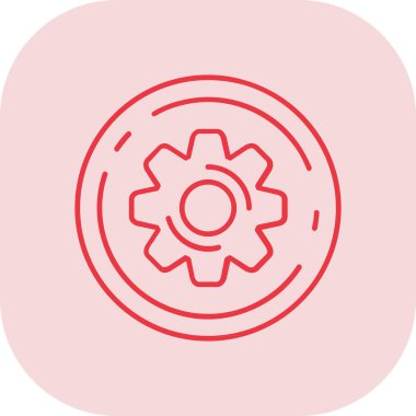 Dişliler. Web simgesi basit tasarım