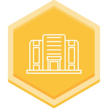 Bina. Web simgesi basit tasarım