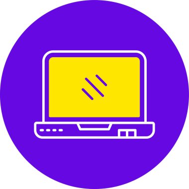 dizüstü bilgisayar simgesi, vektör illüstrasyonu