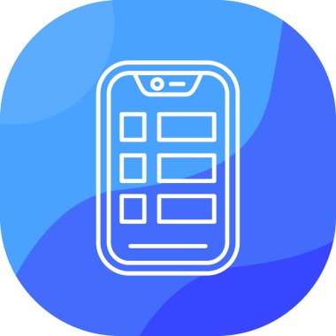 mobil uygulama simgesi vektör illüstrasyonu