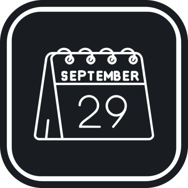 Takvim simgesinin vektör illüstrasyonu