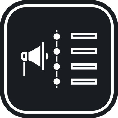 Hoparlör simgesi, vektör illüstrasyonu