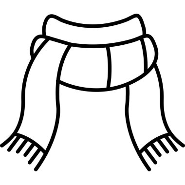 Eşarp. Web simgesi basit tasarım