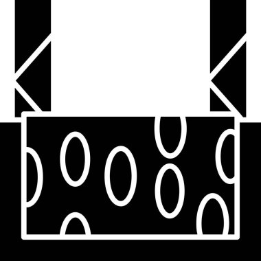 Bir hediye simgesinin vektör illüstrasyonu