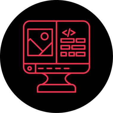 seo modern simgesinin vektör illüstrasyonu