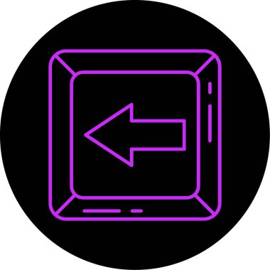 Bir tablet simgesinin vektör illüstrasyonu