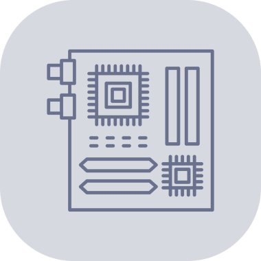 devre kartı simgesi, vektör illüstrasyonu
