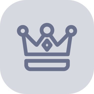 Taç renkli vektör simgesi