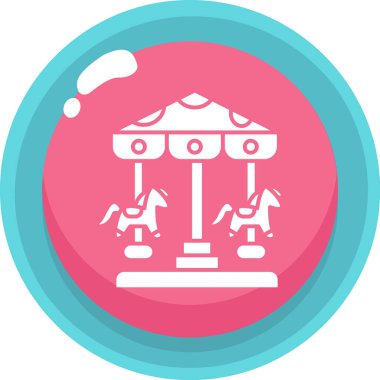 Sirk. Web simgesi basit illüstrasyon