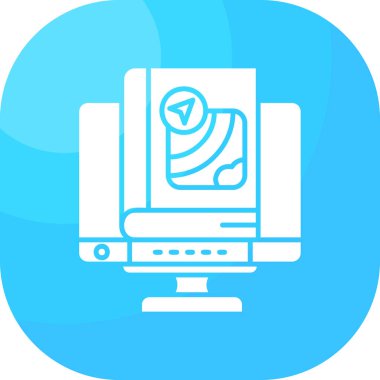 İnternet web simgesi basit illüstrasyon