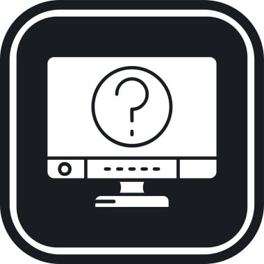 Soru simgesi beyazda izole edildi