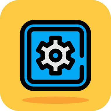 Dişli vektör simgesi tasarım