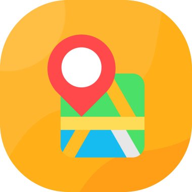 harita konumu ikon vektör illüstrasyonu