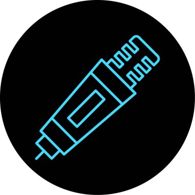 Benzersiz cetvel vektör simgesi