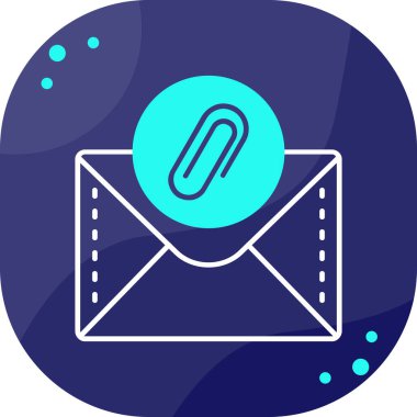 Bir posta simgesinin vektör illüstrasyonu