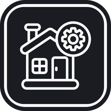 Soyut arkaplanda ev simgesi izole edildi