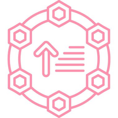 Modern bir simgenin vektör illüstrasyonu