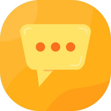 Sohbet mesajı ikonu vektör illüstrasyon tasarımı