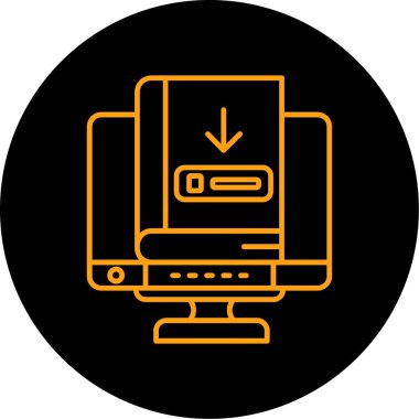 vektör lcd simgesi illüstrasyonu