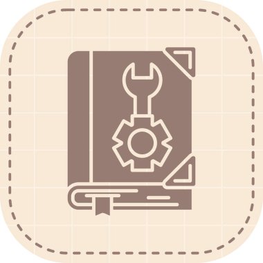 Modern oto tamir simgesinin vektör illüstrasyonu