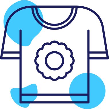 Gömlek. Web simgesi basit illüstrasyon