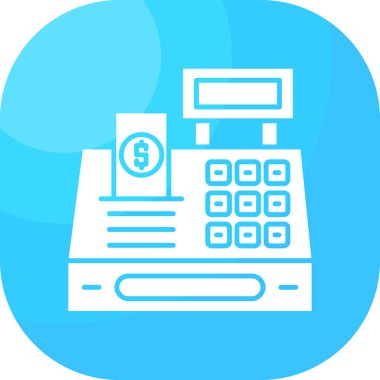 Para makinesi simgesi vektör çizimi 