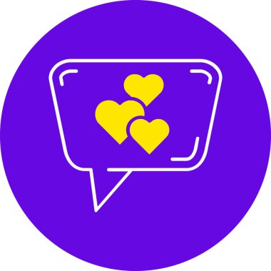 Sohbet simgesinin vektör illüstrasyonu