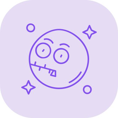 Beyaz arka planda izole edilmiş yıldız ikonlu çizgi sihirli şapka. fantezi. Gizemli gizem. Renkli taslak konsepti. vektör