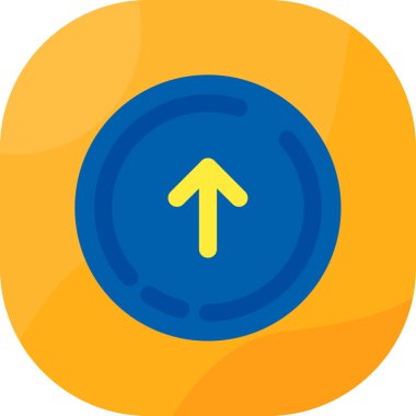 Yön yönü ok simgesi düz biçimli