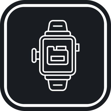 Smartwatch simgesi, basit biçim