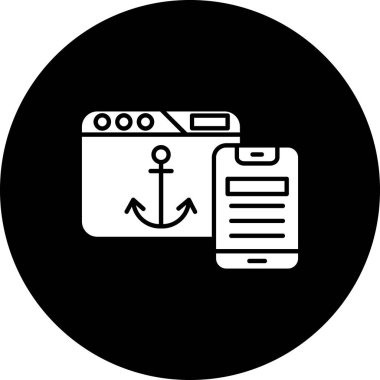 Ağ simgesi. vektör illüstrasyonu