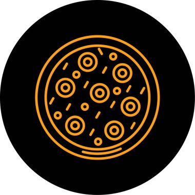 Pizza simgesinin vektör illüstrasyonu