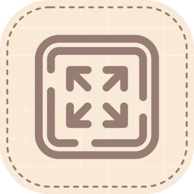 Modern bir simgenin vektör illüstrasyonu