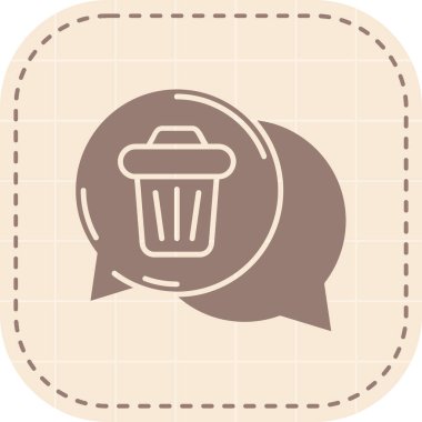 Modern b çöp ikonunun vektör illüstrasyonu