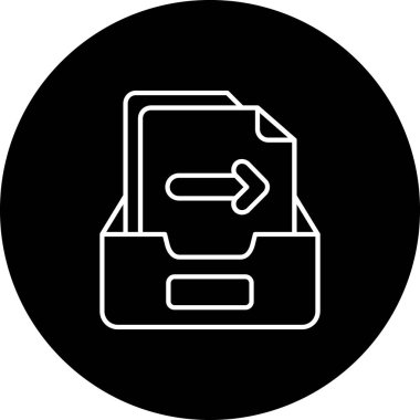 Dizin simgesinin vektör illüstrasyonu