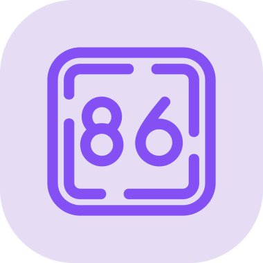 6 numaralı simge tasarımı, vektör, 6 numaralı simge grafiği