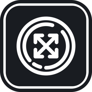 Tek bir simgenin vektör illüstrasyonu