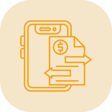 akıllı telefon simgesi vektör illüstrasyonu